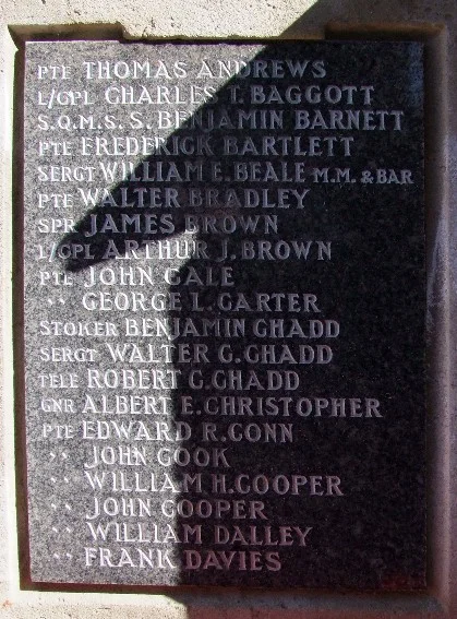 Ledbury Town War Memorial, Herefordshire