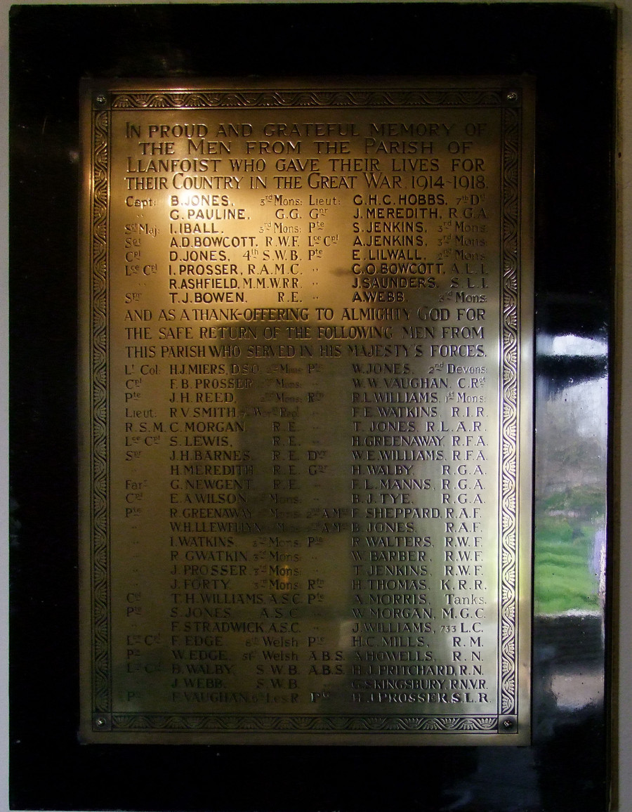 Llanfoist War Memorial, Monmouthshire