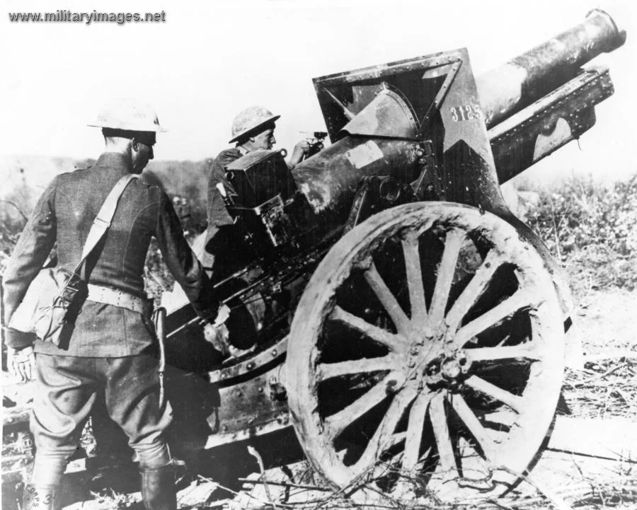 M1918 155mm US Army - WWI | A Military Photos & Video Website