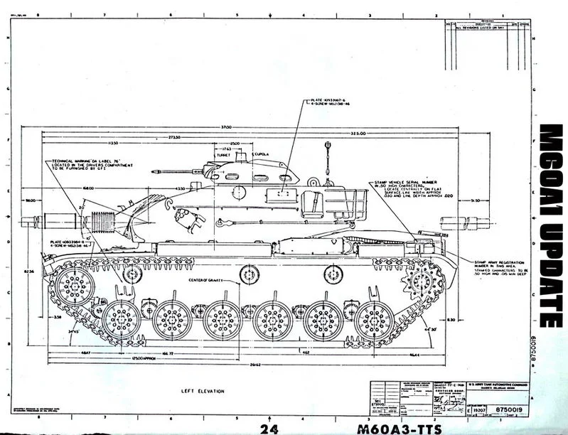 M60 Tank Drawing | A Military Photo & Video Website