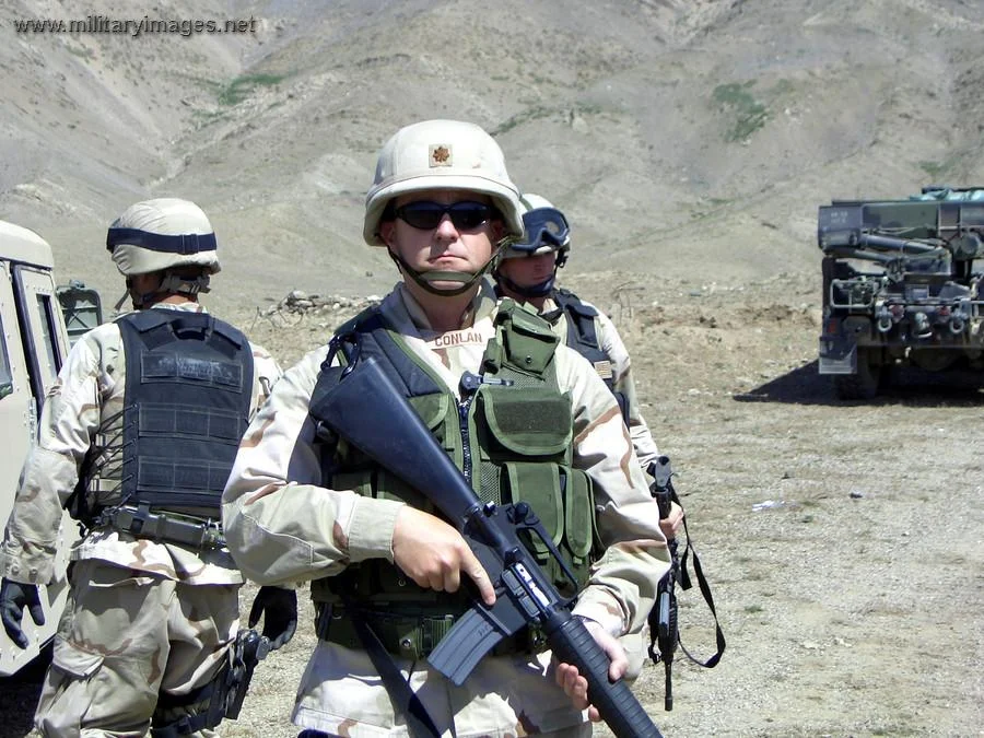 Maj. Matthew Conlan shortly before the mine explosion