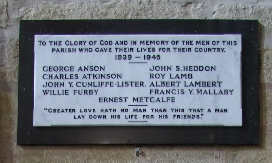 Masham WW2 Roll of Honor