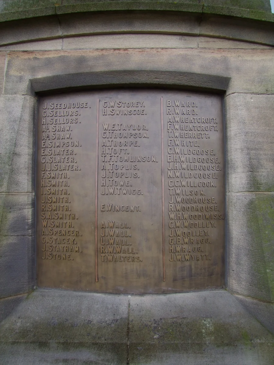 Matlock War Memorial Derbyshire