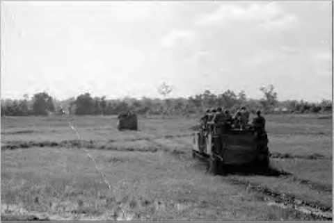 Mech. Inf. mounted patrol Vietnam