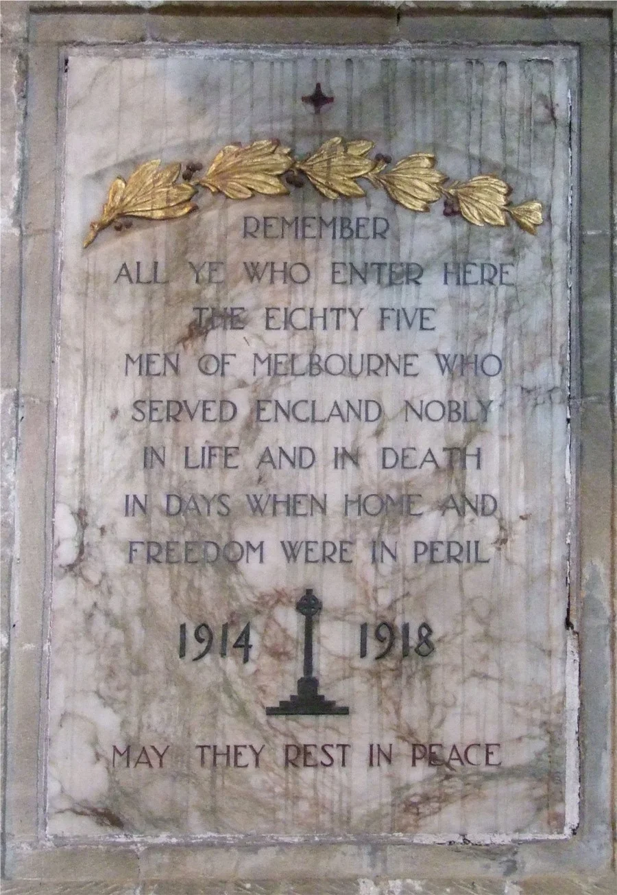 Melbourne War Memorial, Derbyshire