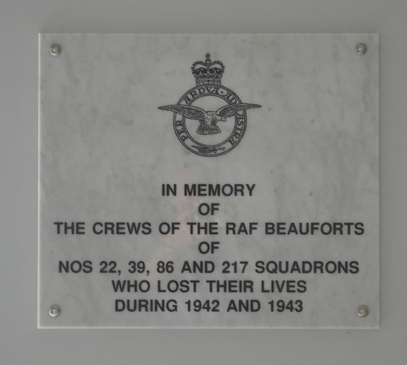 Memorial RAF Beauforts fallen