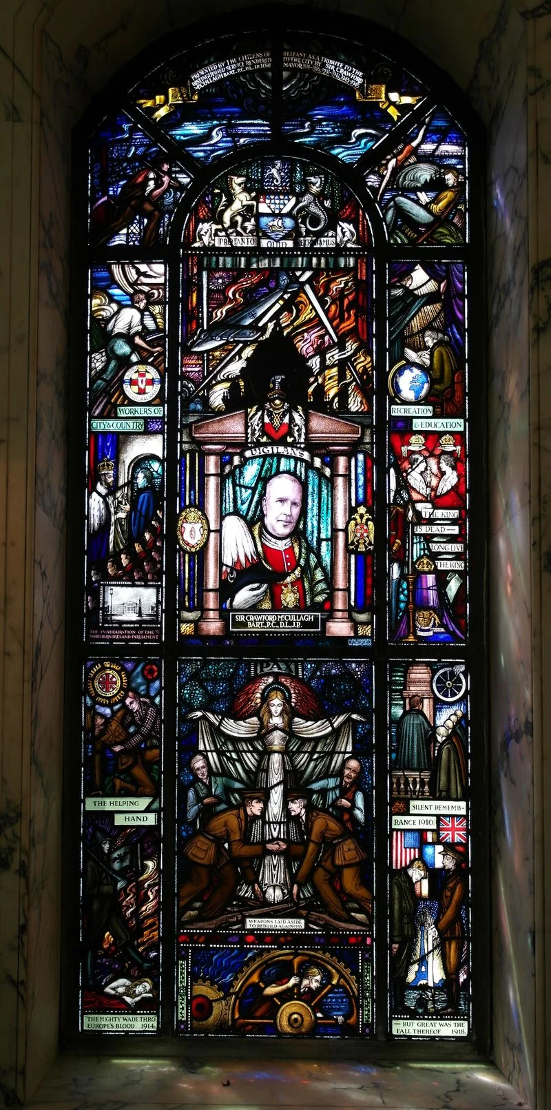 Memorial Window 1914 -1918 Belfast City Hall