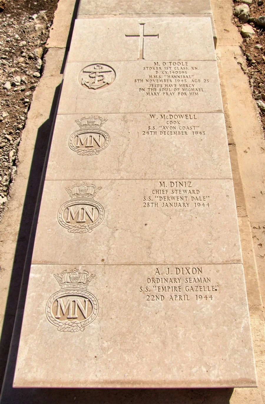 Michael O'Toole.  William McDowell.  Maurice Diniz.   Alexander J Dixon.