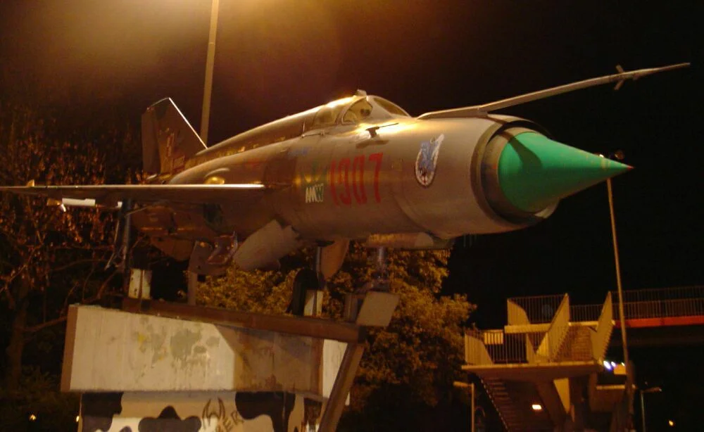 MiG-21 by night