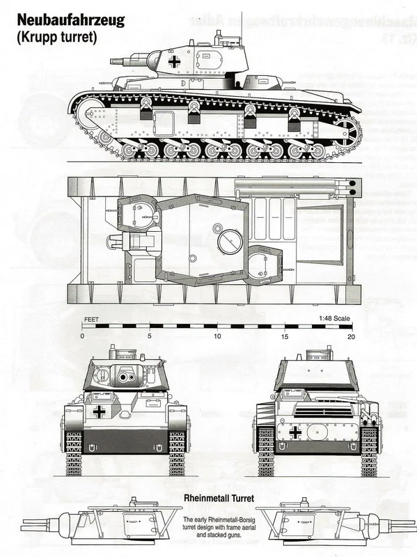 Neubaufahrzeug (Krupp turret)