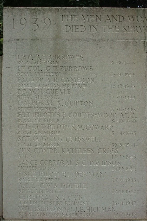 Nottingham Southern Cemetery, CWGC Screen Wall