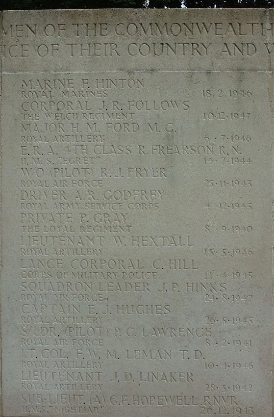 Nottingham Southern Cemetery, CWGC Screen Wall