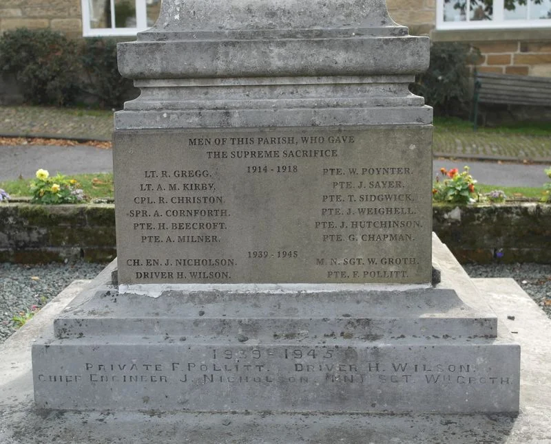 Osmotherley Yorkshire War Memorial