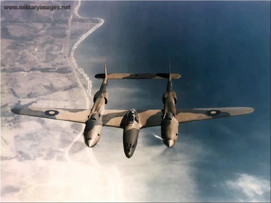 P-38 on test with the RAF