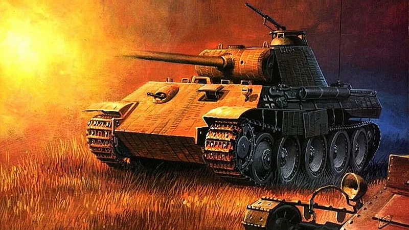 Panther tank art