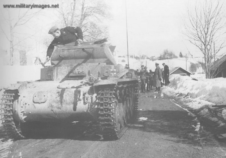 Pz.Kpfw II of Panzer-Abteilung 40 in Norway