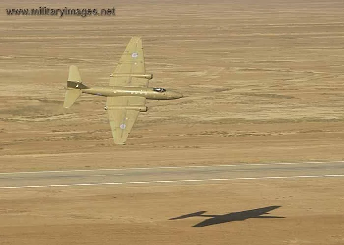 RAF Canberra just after take-off