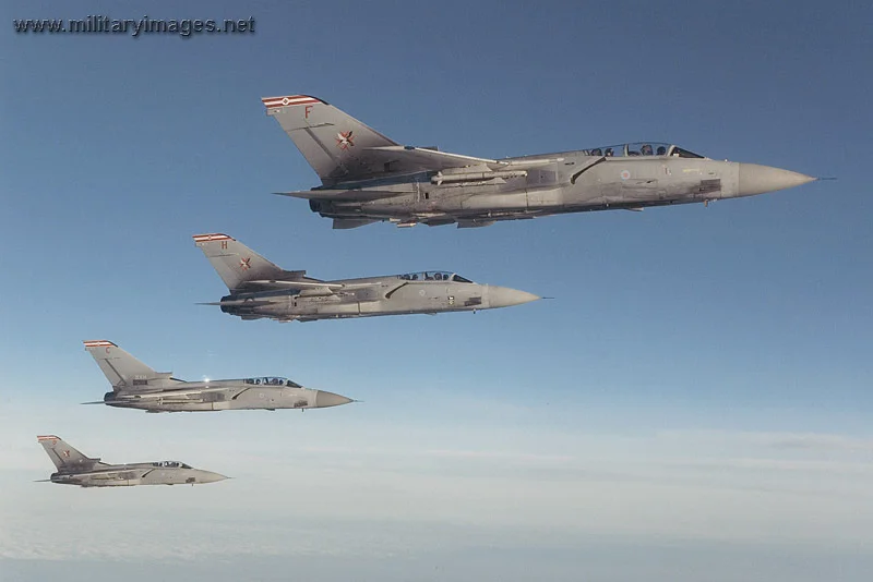 RAF F3 Tornado 4 Ship over the Falklands