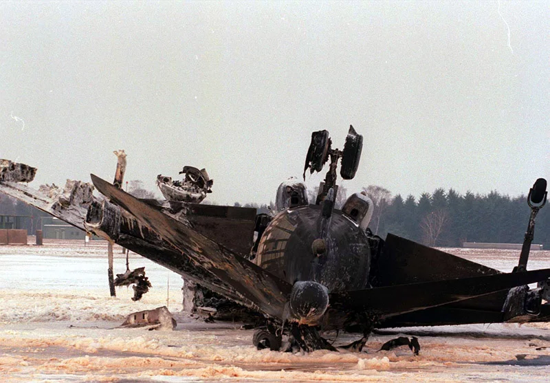 RAF Harrier crash