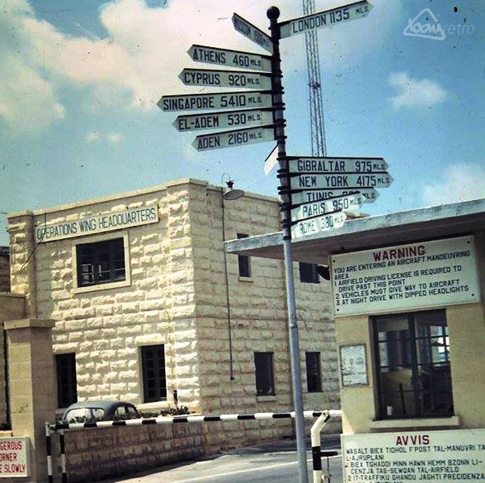 RAF Luqa 1960s (Ops Barrier Gate)