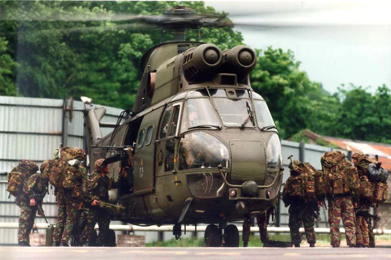 RAF Puma in Northern Ireland