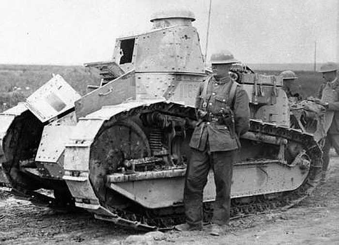 Renault tank Arras France Sep 1919