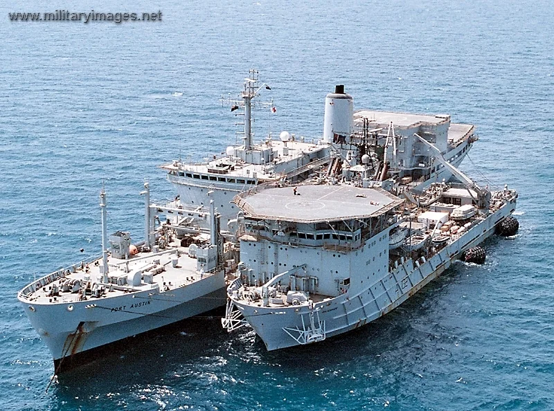 RFA DILIGENCE Forward Repair Ship