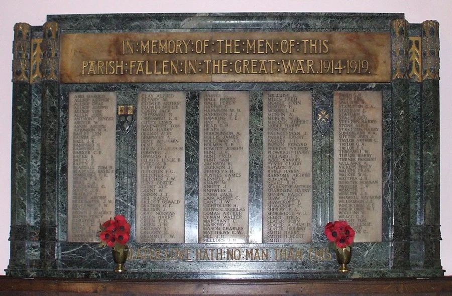 Ripley Church War Memorial, Derbyshire