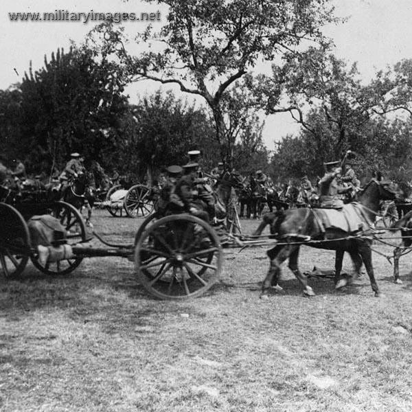 Royal Field Artillery on the move