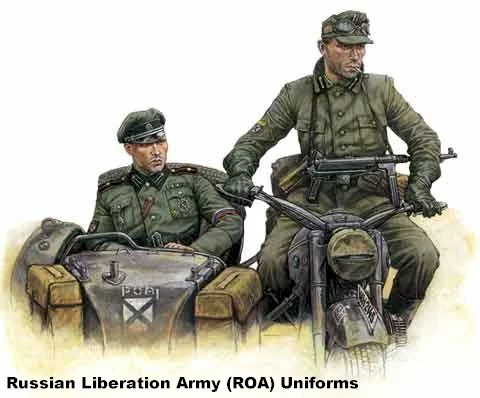 Russian Lideration Army Motorbike crew