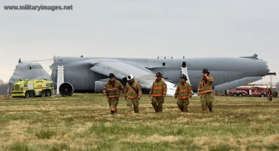 Scene of a C-5 Galaxy crash