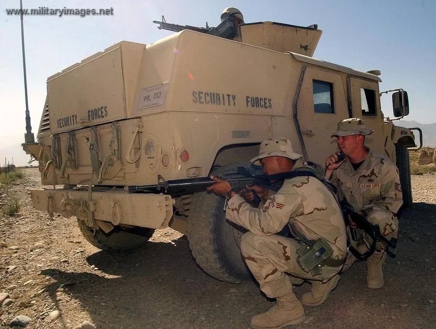 Senior Airman Zane Aguilar and Staff Sgt. Alan Clontz