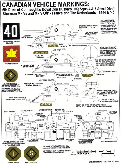 Sherman Mk V markings