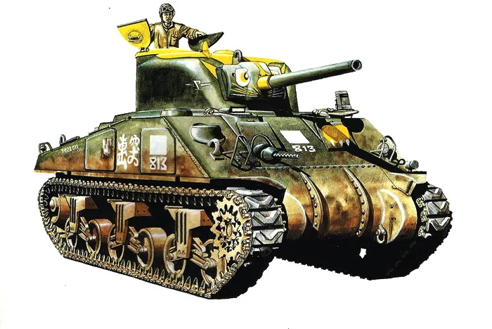 Sherman Tank Art