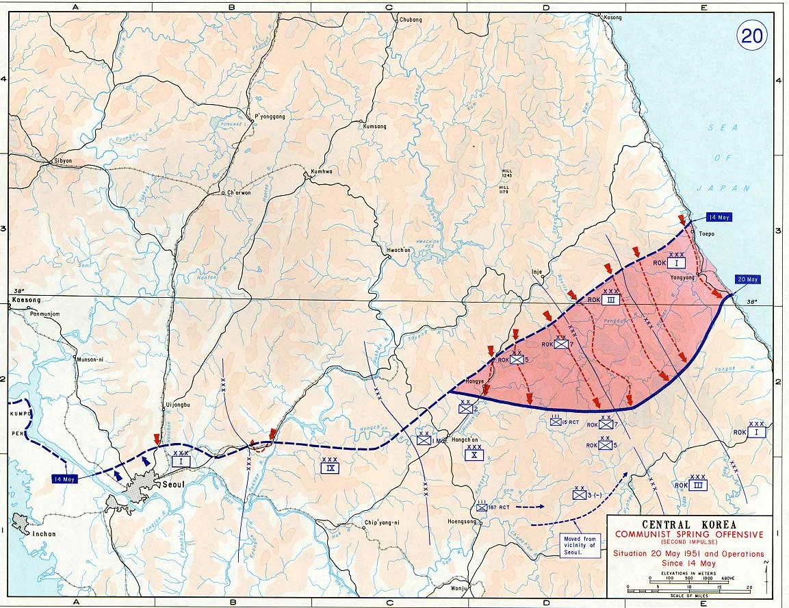 Situation, 30 April 1951