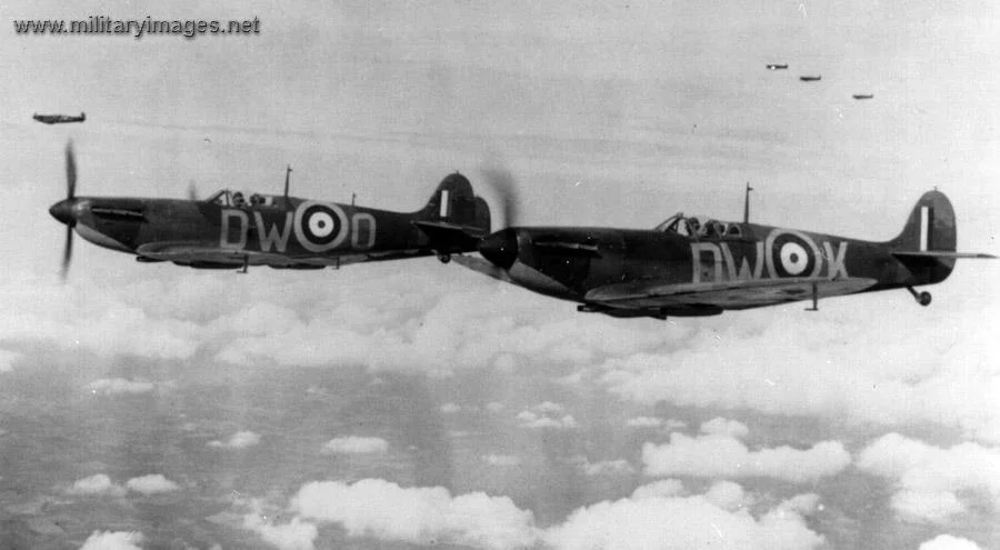 Spitfires of 610 Sqn on Patrol