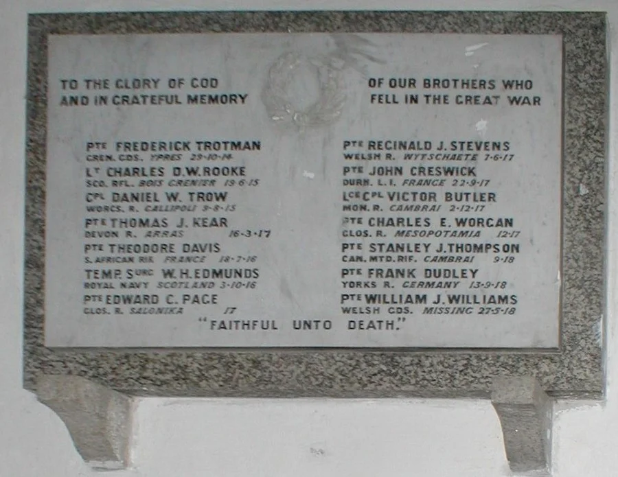 St Briavels  WW1 War Memorial Gloucestershire