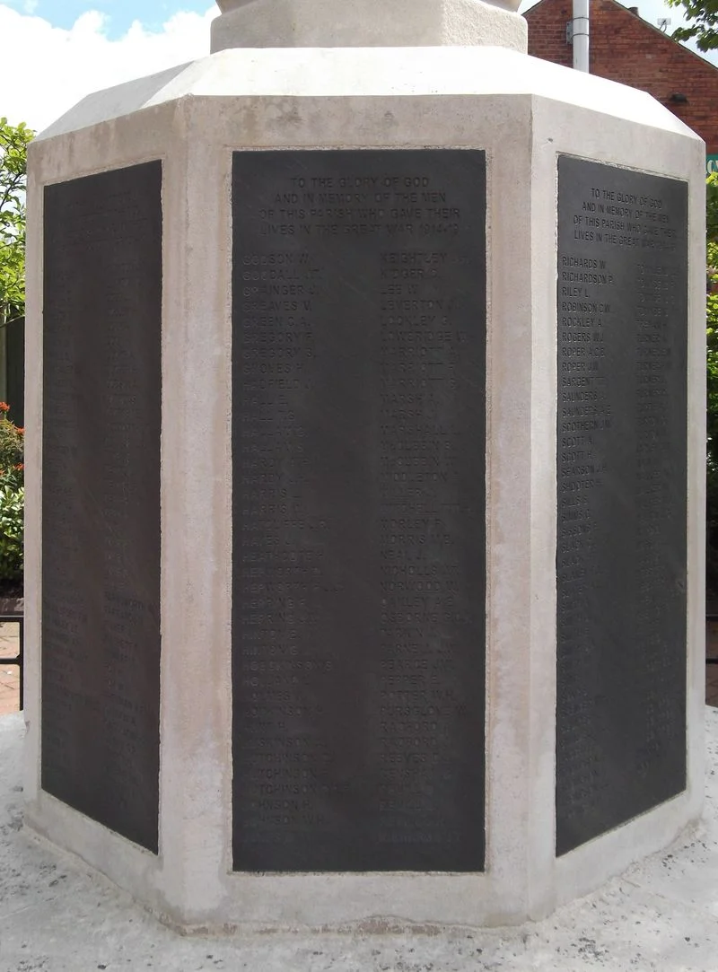 St Michael and All Angels War Memorial, Sutton in Ashfield, Notts