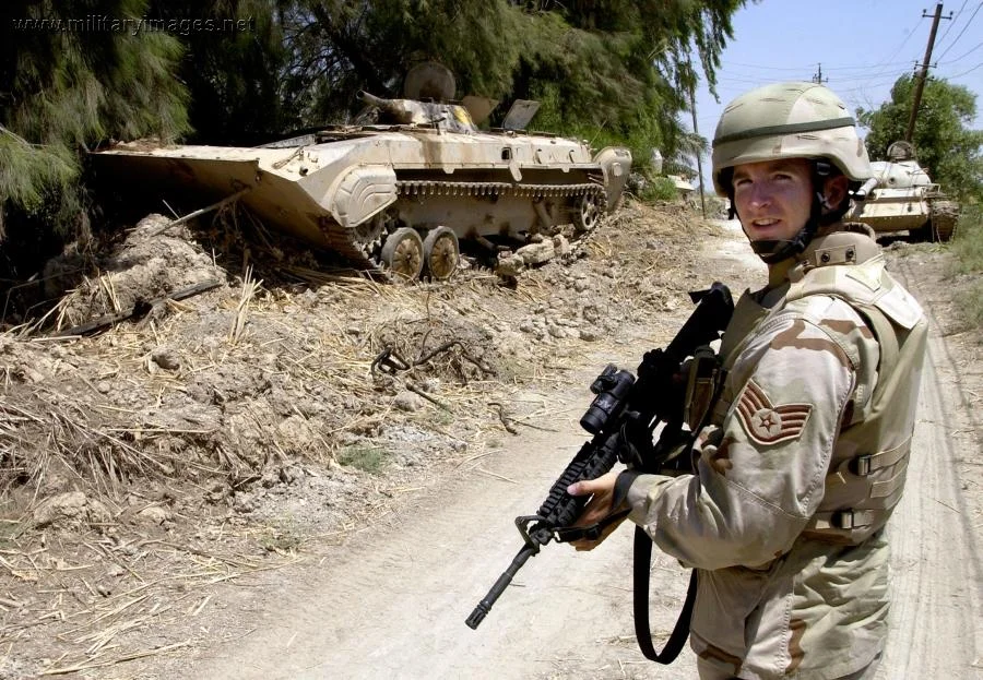 Staff Sgt. during a training mission near Baghdad, Iraq