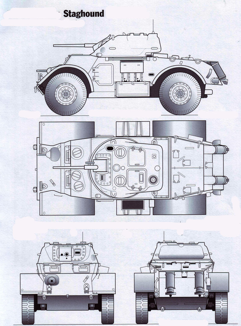 Staghound Armoured Car drawing