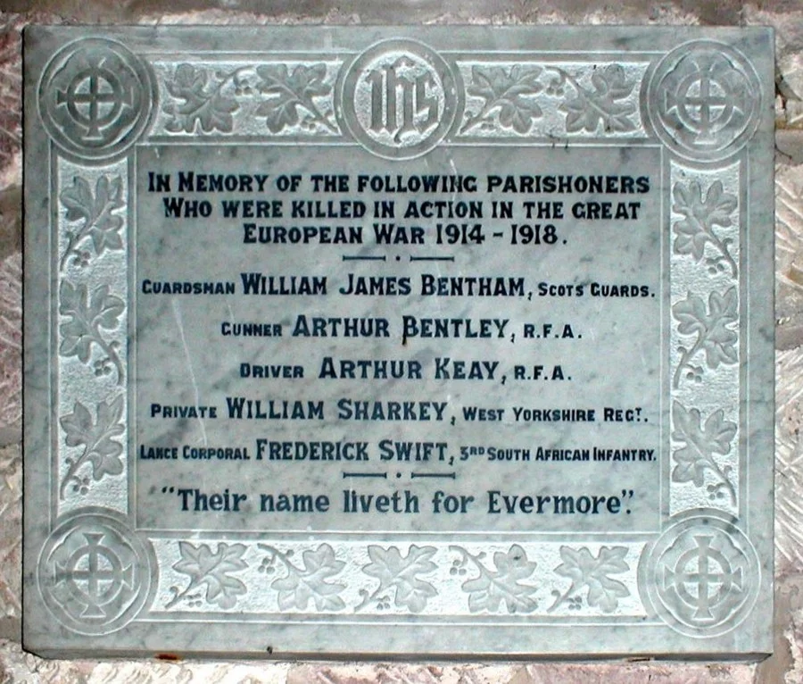 Standon Church Waer Memorial, Staffordshire