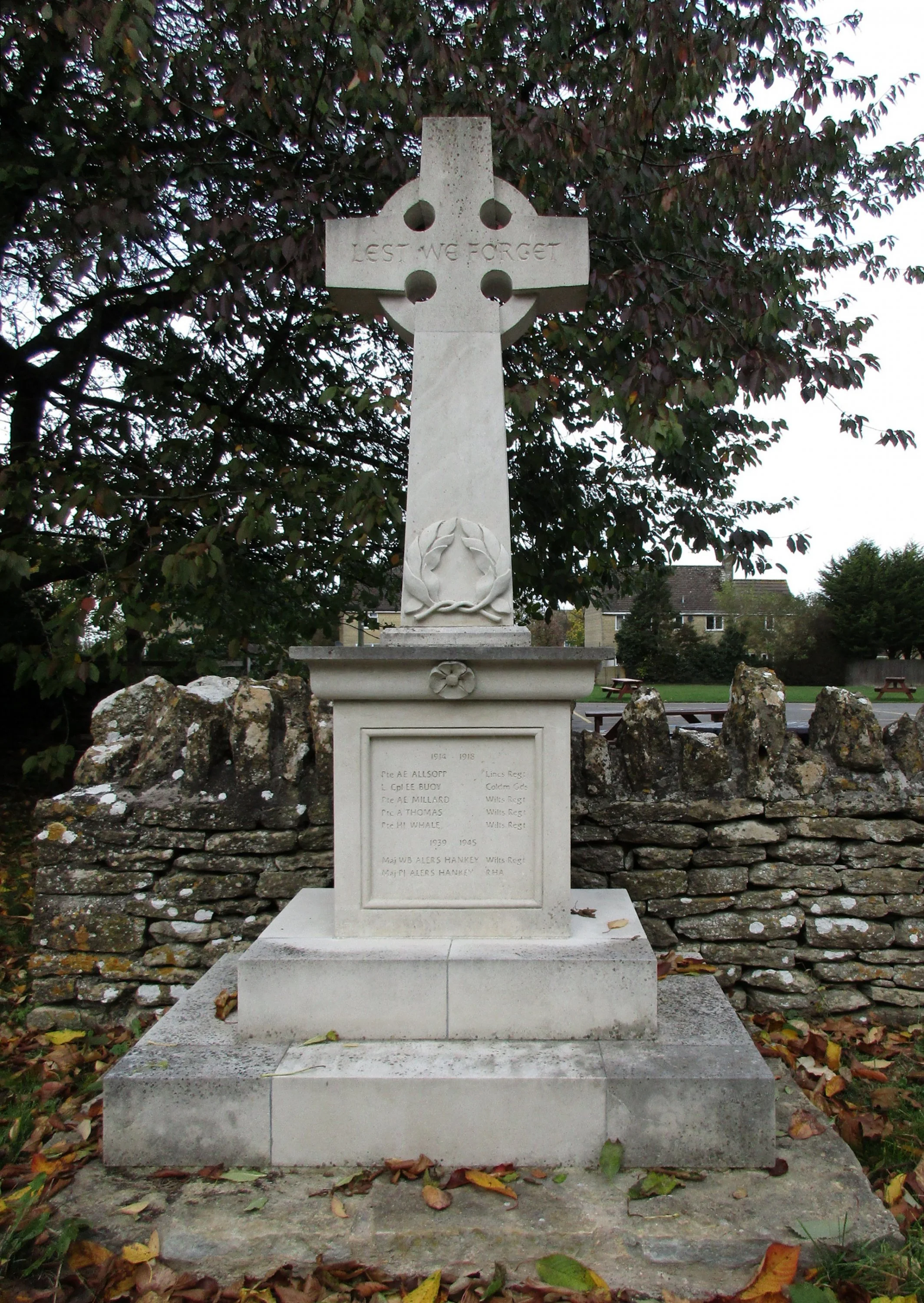 Stanton St Quintin War Memorial Wilts