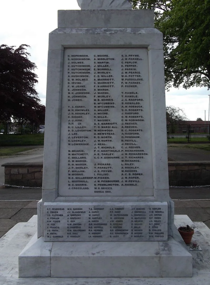 Sutton in Ashfield W.W.1. War Memorial, Nottinghamshire