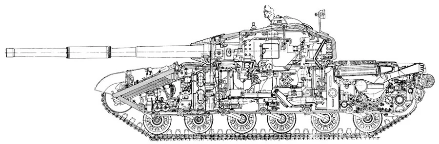 T 64 Cut-Away Drawing