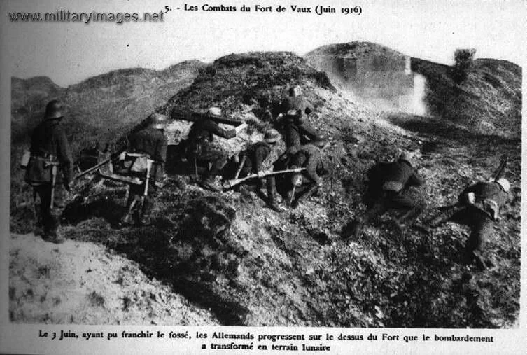 the battle for Fort Vaux at Verdun, June of 1916