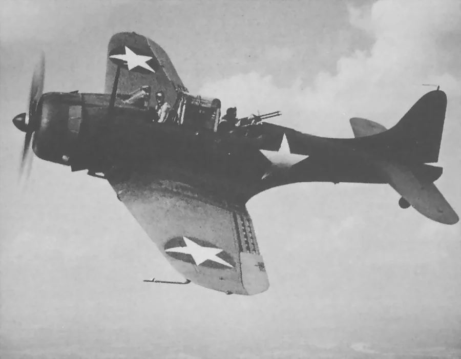 The Douglas SBD "Dauntless" dive bomber