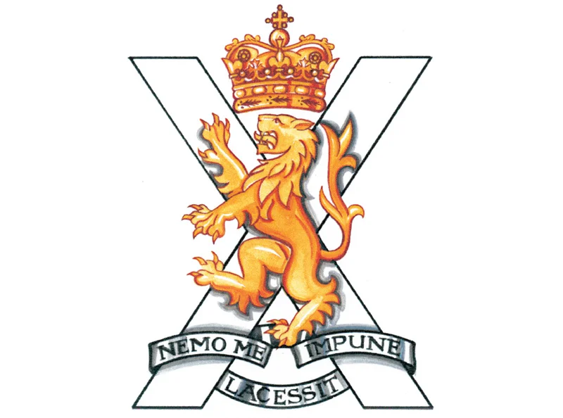 The new cap badge for The Royal Regiment of Scotland.