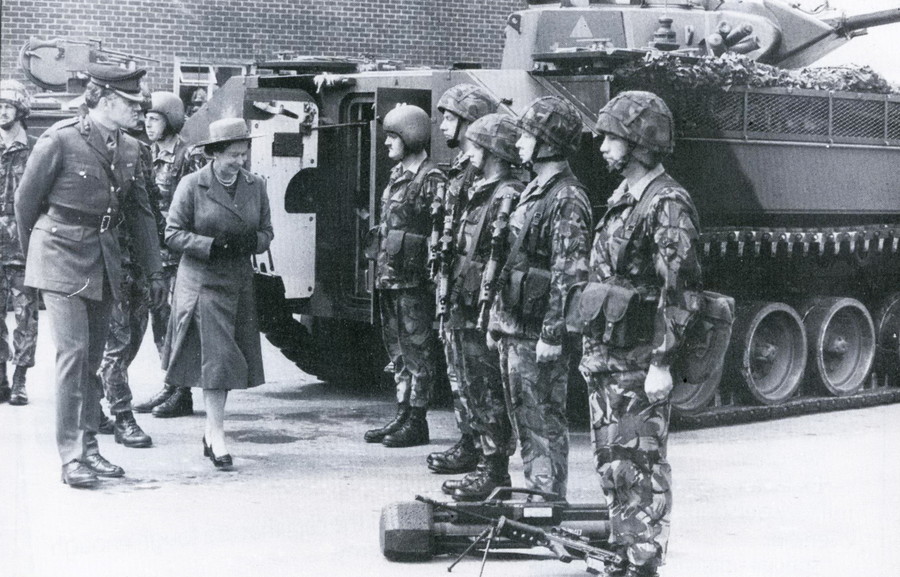The Queen Inspects a Warrior Crew