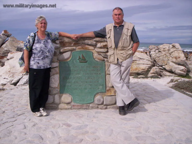 The Wife and I Cape L'Agulhas March 2005