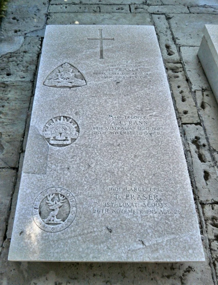 Thomas FRASER.  Alfred Charles RANN. Thomas FRASER
